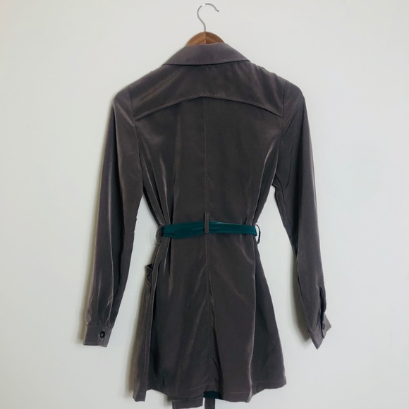 Green Peekaboo Taupe Trench - Picture 3 of 3